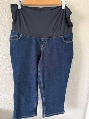 Old Navy Dark Blue Jeans with Navy Maternity Waistband NEW